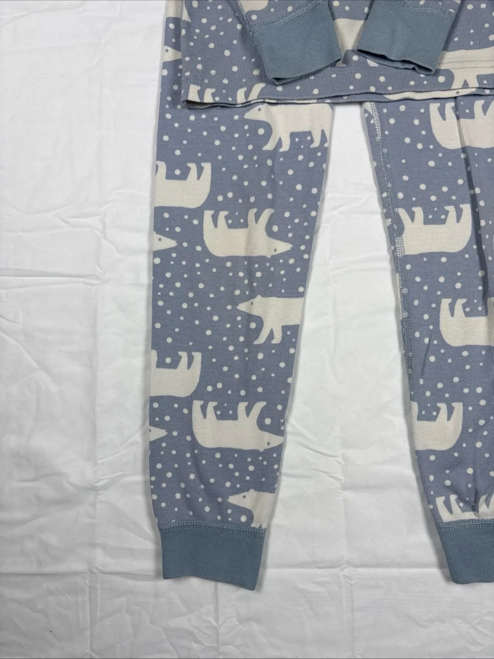 Hanna Anderson Children's Polar Bear Print Blue Pajama Set